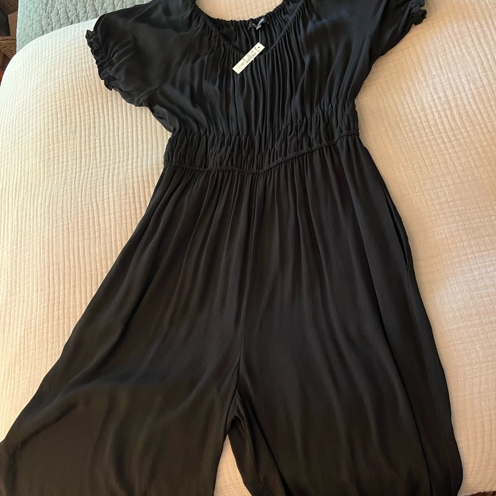Madewell Sophia scoop neck black jumpsuit
